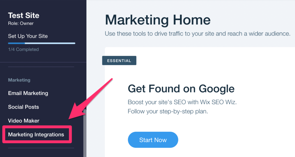 Wix Marketing analytics2